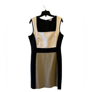 Banana Republic Women’s Black Colorblock Dress Size 14 Pre-Owned.